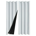 thumbnail image 2 of 2 Panels Grommet Blackout Curtain for Living Room Doorway, Light Blocking Drapes, Thermal Insulated, Noise Reduction, 20 Inches Wide x 51 Inches Long, 2 of 5