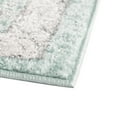thumbnail image 6 of Unique Loom Aurelia Collection Area Rug - Trajan (7' Octagon Aqua/Ivory), 6 of 7