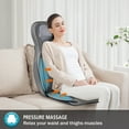 thumbnail image 4 of Comfier Neck Back Massager with Heat, Electric Kneading Massage Chair Pad, Air Compression Seat Cushion Massagers, 4 of 8