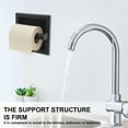 thumbnail image 4 of Dznils Stainless Steel Recessed Toilet Paper Holder Wall Mounted, Matte Black, 4 of 12