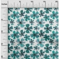 thumbnail image 2 of oneOone Viscose Chiffon Dusty Teal Green Fabric Florals Fabric For Sewing Printed Craft Fabric By The Yard 42 Inch Wide, 2 of 6