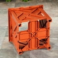 thumbnail image 4 of ZYPPPA Chippendale Planter Box, Terra Cotta – Plant Holder for Garden, Patio and Lawn – 14 ¾” sq. x 13 ¼ H Overall, 4 of 13