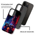 thumbnail image 4 of Punmada Compatible with iPhone 13 Pro Max Matte Case For Girl Boy Full Body Protective Hard Shell Esthetics Pattern Night City Cars, 4 of 7