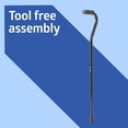 thumbnail image 7 of Medline Bariatric Offset Walking Cane for Seniors & Adults, Adjustable Height 29" - 38", 500 lb Capacity, Injury & Post-Surgery Mobility Aid, Black, 7 of 7