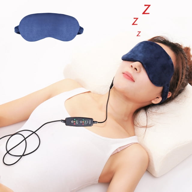 WJSXC USB Heated Eye Mask, Men's and Women's Hot Compress Eye Mask with Timer, Relieves Dry Eyes, Eye Fatigue, Dark Circles
