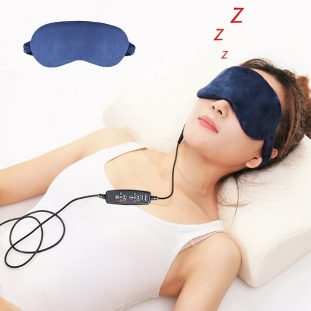 Máscara Ocular Térmica Usb para Hombres y Mujeres - Máscara de Compresión Caliente de 5 V con Temporizador (30/60 Min), 3 Ajustes de Temperatura (2-11 °C), Alivia La Sequedad Ocular, La Fatiga y Las