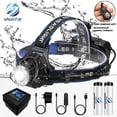 thumbnail image 2 of Faro LED para pesca T6/L2/V6, 3 modos con zoom, resistente al agua, súper brillante, para acampar, alimentado por 2x18650 baterías Tan Jianjun unisex, 2 of 2