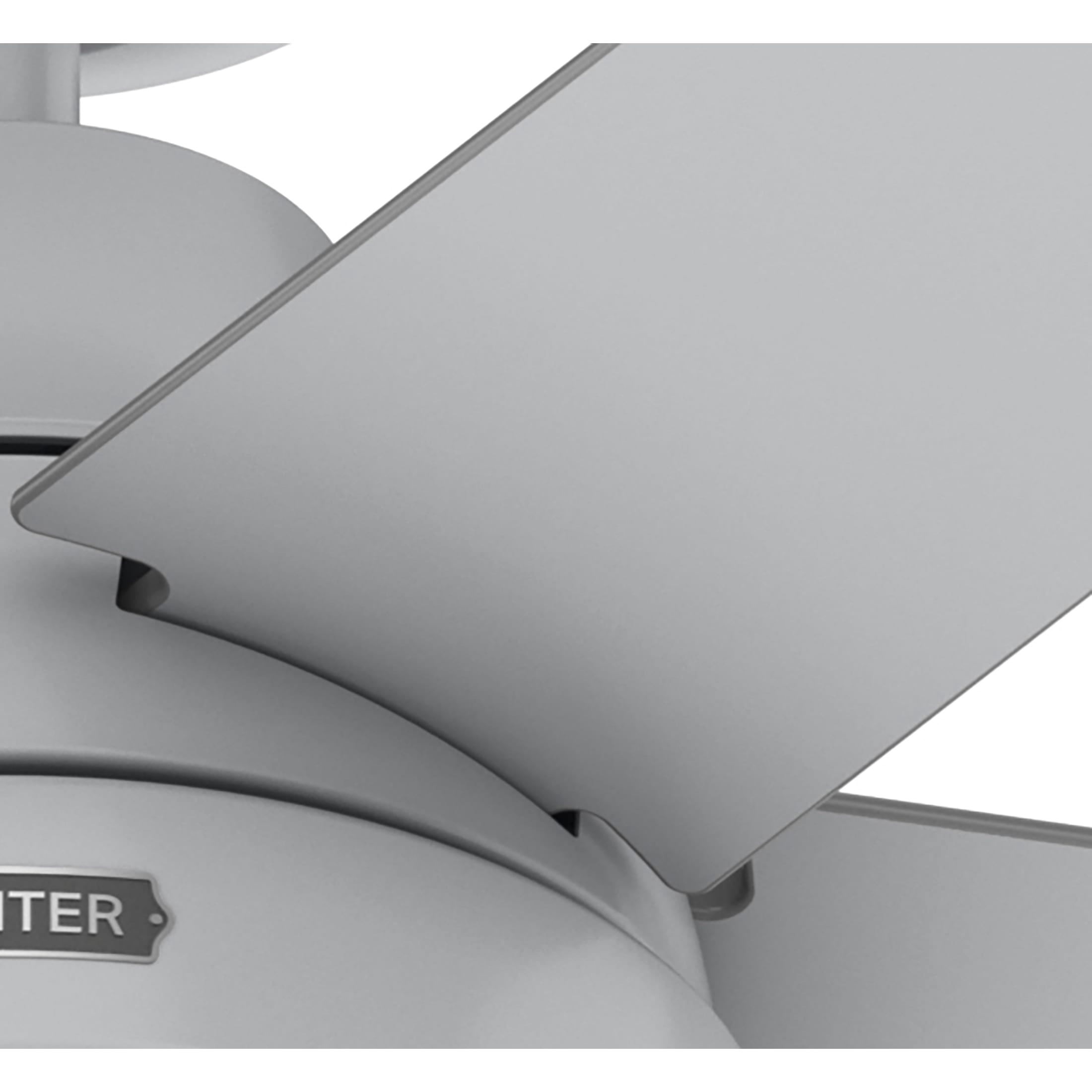 Hunter 52 inch Indoor Ceiling Fan with LED Light and Remote Control - Modern Smart Ceiling Fan, Standard Mount, 5 Blades, For Bedroom, Living Room, or Kitchen, Quiet - Aerodyne 52614, Dove Grey