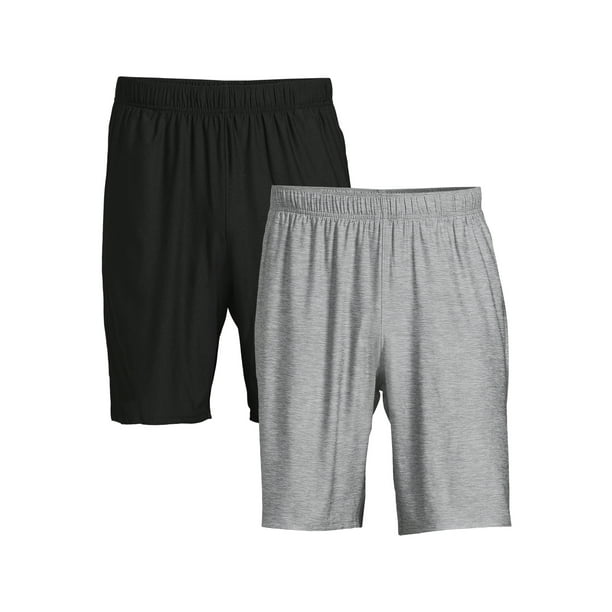 Athletic Works Men's and Big Men's Knit Shorts, 2Pack, Sizes S3XL