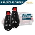 thumbnail image 5 of AKS KEYS New Replacement for Chrysler Fobik Keyless Remote Key 6B FCC# IYZ-C01C, 5 of 6