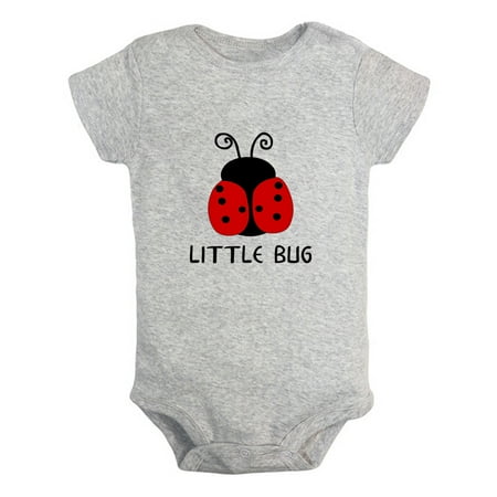 

iDzn Little Bug Funny Rompers For Babies Newborn Baby Unisex Bodysuits Infant Jumpsuits Toddler 0-24 Months Kids One-Piece Oufits