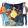 thumbnail image 1 of The Legend of Zelda anti-pilling, suave, ligera, esponjosa y acogedora de lujo para hogar y cocina – Perfecta para niños y adultos,150X120cm, 1 of 6