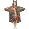 thumbnail image 6 of BZSMCE Wearable Blanket Hoodie Fashion Fox in Garden Home Wear, 6 of 7