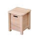 thumbnail image 2 of Reposapiés de madera con cajón reposapiés para habitaciones pequeñas en la mesita de noche 30cmx30cmx35cm, 2 of 9