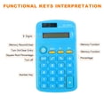 thumbnail image 3 of Uxcell Small Pocket Calculator Home Office Handheld Calculator 8 Digit Display Light Blue, 3 of 6