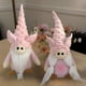 thumbnail image 4 of Muñecos de Peluche de Gnomos, Muñeco de Cerdo de Peluche, Decoración Hecha una Mano, Muñeco Sin Rostro, Estatuilla de Enano Rosa, Decoración de Escritorio para el Hogar, 4 of 5