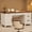 Brown and white, variant on Gaderth 60-Inch Executive Desk, Large Office Computer Desk with Power Outlets and Drawers and Canbinet, Modern Simple Workstations Writing Table Conference Table for Home Office