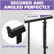 Liquid Stands Portable Audio Mixer Stand - Angled Foldable & Adjustable Studio Music Mixer Synth Stand - MPC Stand For Drum Machines, DJ Turntables, Audio Rack Music Equipment & More