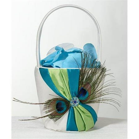 Lillian Rose Peacock Flower Girl Basket