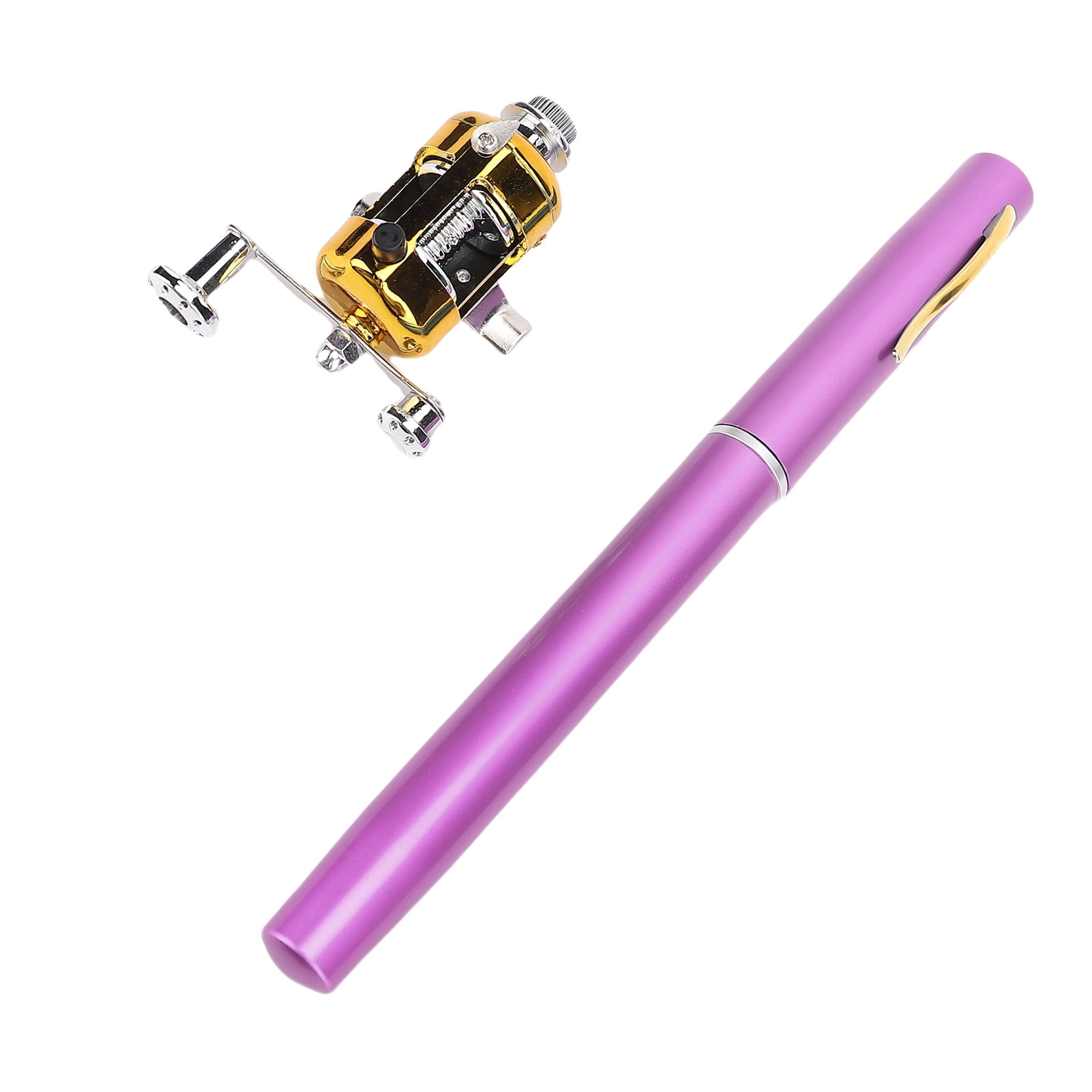 Portable Pocket Telescopic 37.4inch Mini Pen Fishing Rod, Small Pen Fishing Pole with Reel, Lightweight Fishing Rod Reel Combo for River Lake Ice Fishing