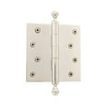 thumbnail image 7 of Grandeur 809002 Solid Brass 4 X 4" Plain Bearing Square Corner Mortise Door Hinge - Brass, 7 of 7