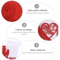 thumbnail image 4 of Eco-Friendly Paper Invitation Card Red 10Pcs 7.1x5.1x0.04In For Anniversaries, 4 of 5