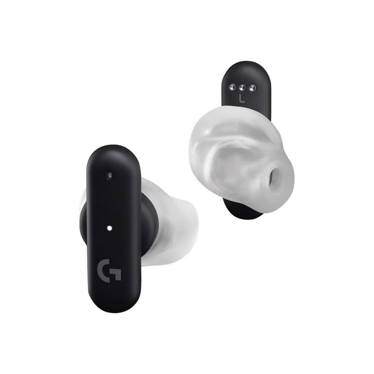 Logitech G FITS True Wireless Gaming Earbuds Custom Molded Fit LIGHTSPEED Bluetooth Four Beamforming Microphones PC Mac PS5 PS4 Mobile