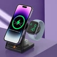 thumbnail image 3 of AZXY Wireless Charger,Charging Station,Charger Station,Wireless Charging Station,Desk 3 in 1 Charging Stand, 3 of 7
