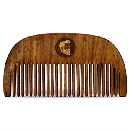 Beardo Compact Wooden Comb | style your beard hassle-free | pocket-size Comb