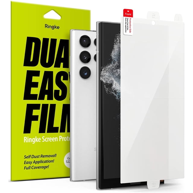 Mica para Galaxy S22 Ultra Ringke Dual Easy Film Plástica Transparente Ringke Dual Easy Film