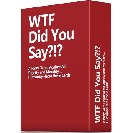 WTF Did You Say A Party Game Against All Dignity and Morality Full Game, XL Set of 594 Cards