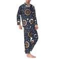 thumbnail image 2 of Haiem Nautical Pattern Men’s Long-sleeve Sleepwear,Sleepwear Set,2-piece Loungewear Set,Soft PJs Comfy Nightwear with Pockets-XX-Large, 2 of 7