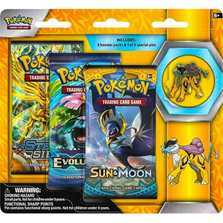 Pokemon Tcg: Sun Moon guardians Rising, 3 Pack Blister, Featuring ...