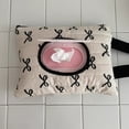 thumbnail image 1 of Bow Tissue Bag Portable Storage Bag Car Ornament Wet Wipes Bag, 1 of 6