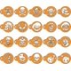 thumbnail image 1 of Juego de 20 piezas de galletas de café con forma de flor, plantilla hueca de calavera, plantilla de espuma extraída para café, uso versátil, 1 of 5