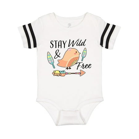 

Inktastic Stay Wild & Free with Chick Feathers and Arrow Gift Baby Girl Bodysuit