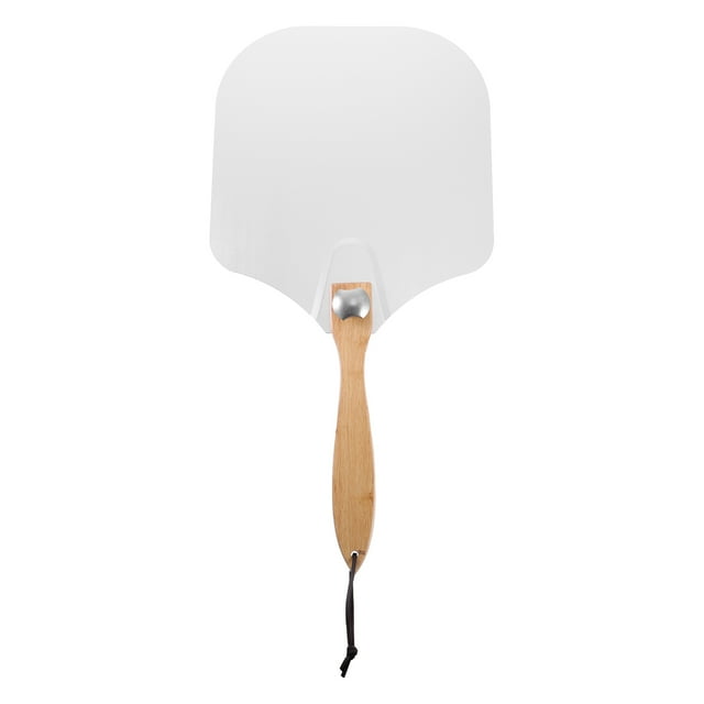 Shisuyan Pizza Spatula Stainless Steel Pizza Peel Foldable Pizza Paddle with Wood Handle