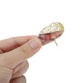 thumbnail image 4 of Unique Bargains 1 Pc Ponytail Buckle Hair Clip Hollow Hair Ponytail Cuff for Women Gold Tone Brown, 4 of 5