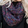 thumbnail image 4 of CC Scarf Crafted Infinity, Fits Adult and Kids, Olive Maroon Mix, 4 of 6