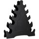 thumbnail image 1 of BESTYASH 1Ud Estante Negro Para Dumbbells Soporte Triangular Decorativo Y Estable, 1 of 7