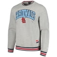 thumbnail image 2 of Men's New Era Heather Gray St. Louis Cardinals Throwback Classic Pullover Sweatshirt, 2 of 3