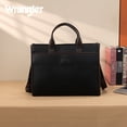 thumbnail image 6 of Wrangler Laptop Bag for Women 15.6 Inch Vintage Work Messenger Bag for Business Briefcase Handbag with Adjustable Shoulder Strap, Black, 6 of 7