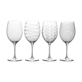 - Mikasa Cheers Bordeaux Red Wine Glass, 24-Ounce, Set of 4