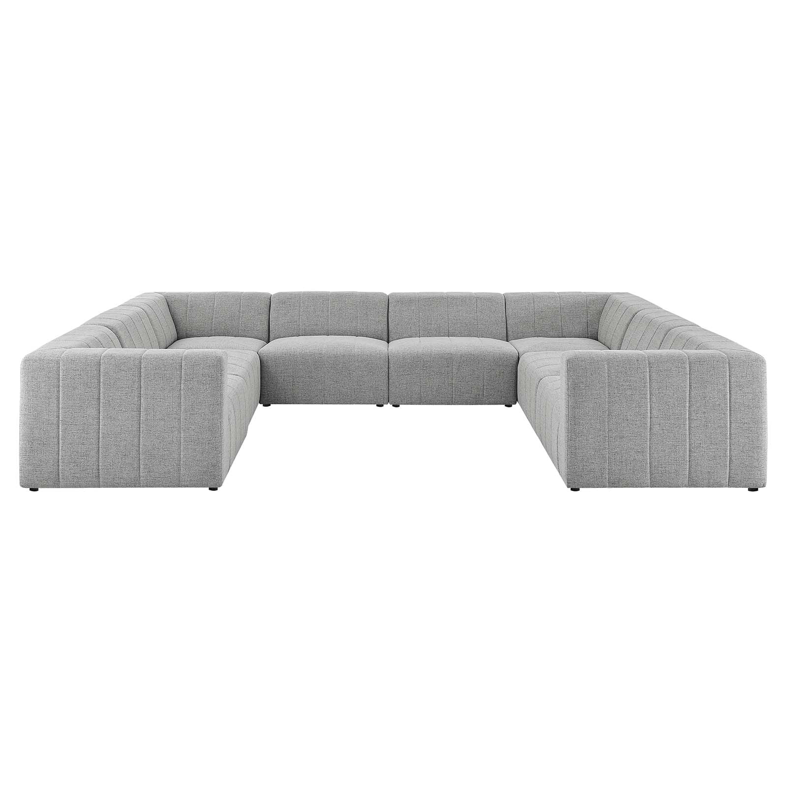 Sectional Sofa Set, Fabric, Light Grey Gray, Modern Contemporary Urban