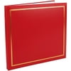 Heartland 12X12 Leatherette Postbound Album, Red