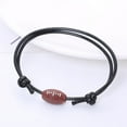 thumbnail image 3 of con Abalorio de Bola, Decoración , Regalo de Moda, Suministros de Joyería, Inspiradoras para Deportes, Adolescentes, Adultos, Rugby Yinane Pulsera con dije de bola, 3 of 6