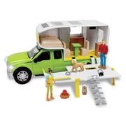 Adventure Force Ford F-350 Camping Adventure Vehicle Play Set, 8 Pieces