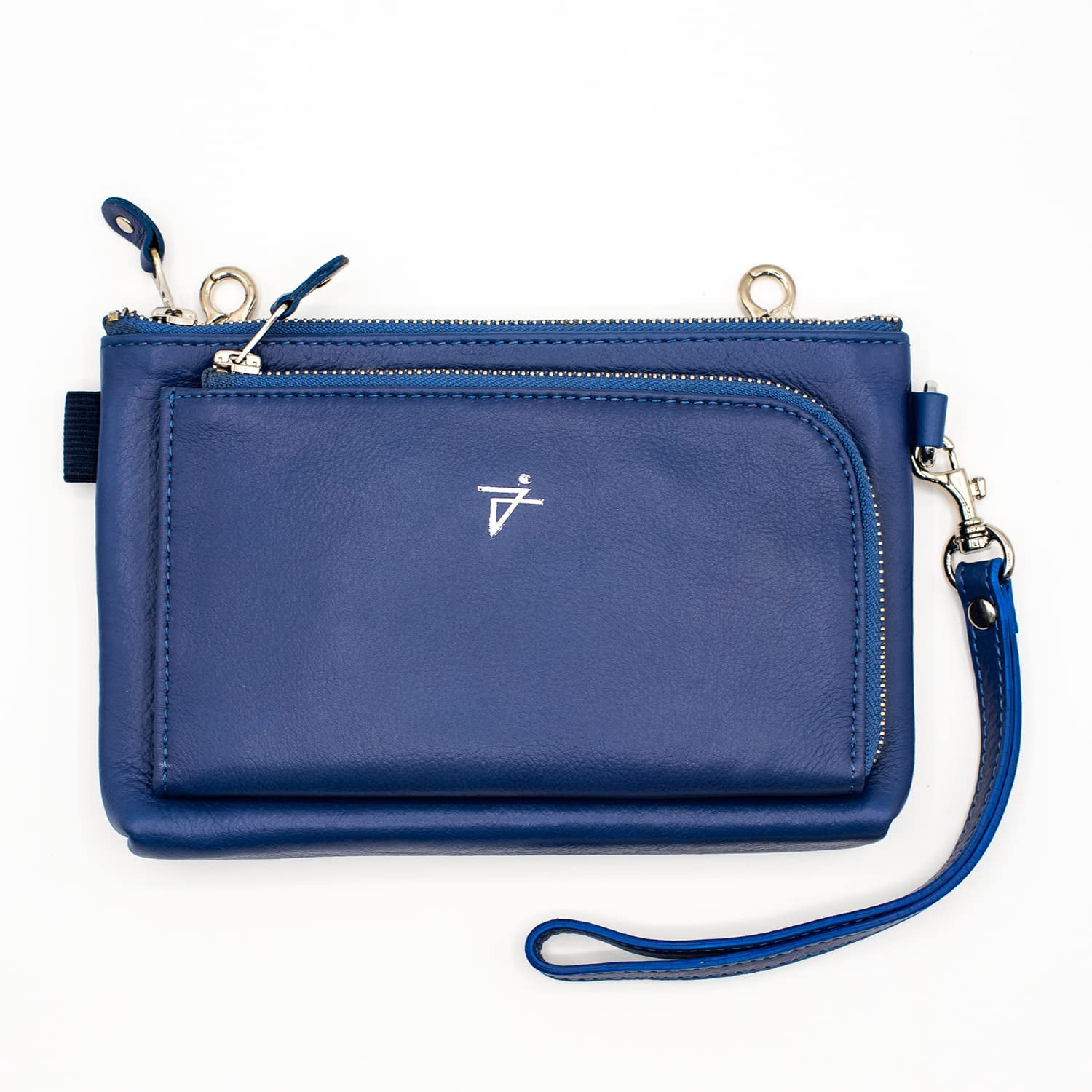 Leather Crossbody Bag Black Clip-on Everyday Purse Waist Bag for Women by Juzar Tapal Collection