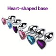 thumbnail image 3 of 1pc Waterproof Stainless Steel Anal Plug with Crystal Design - Perfect for Beginners and Couples - Enhance Your BDSM Experience, 3 of 4
