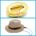 thumbnail image 5 of Windproof Hat Strap Clips 31.5"x0.28", Adjustable Elastic Hat Clip with Cord Locks for Fishing, Black 5 Pack, 5 of 6